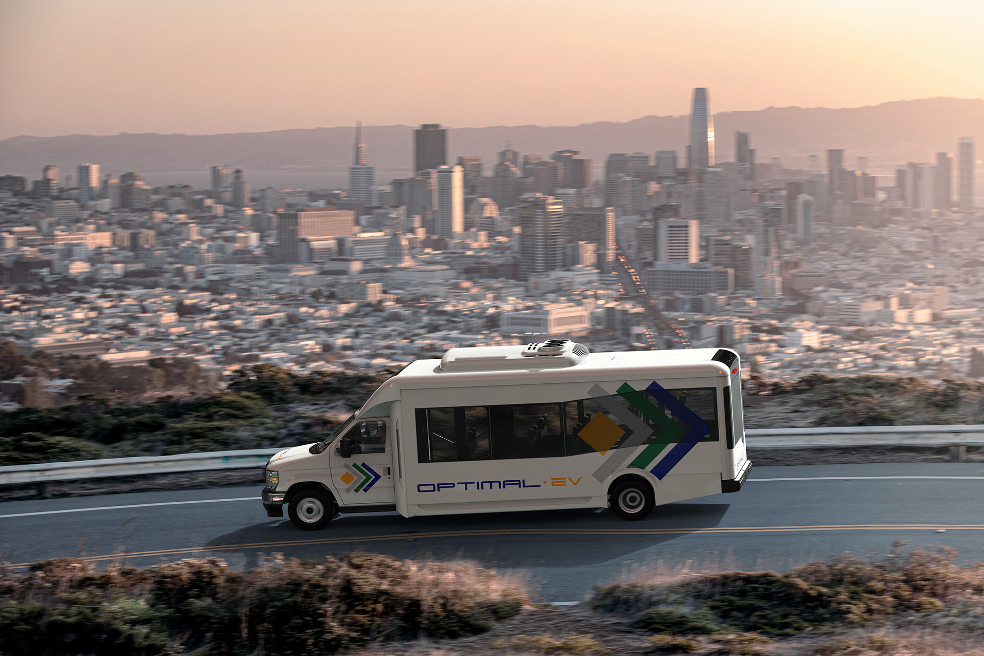 Optimal EV launches an electric shuttle bus (with Proterra)