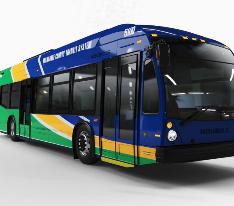 Nova Bus, the first electric bus order in the US. For Milwaukee East ...