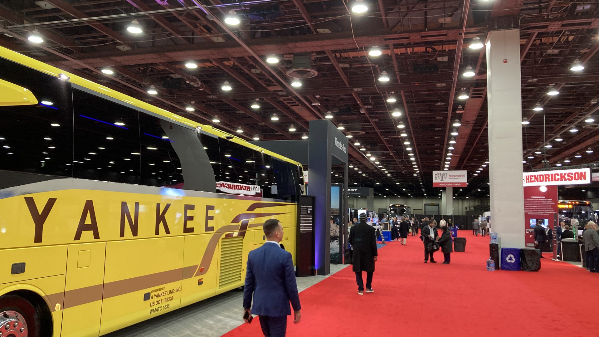 Busworld North America is underway. With ABC, MCI, Daimler Coaches