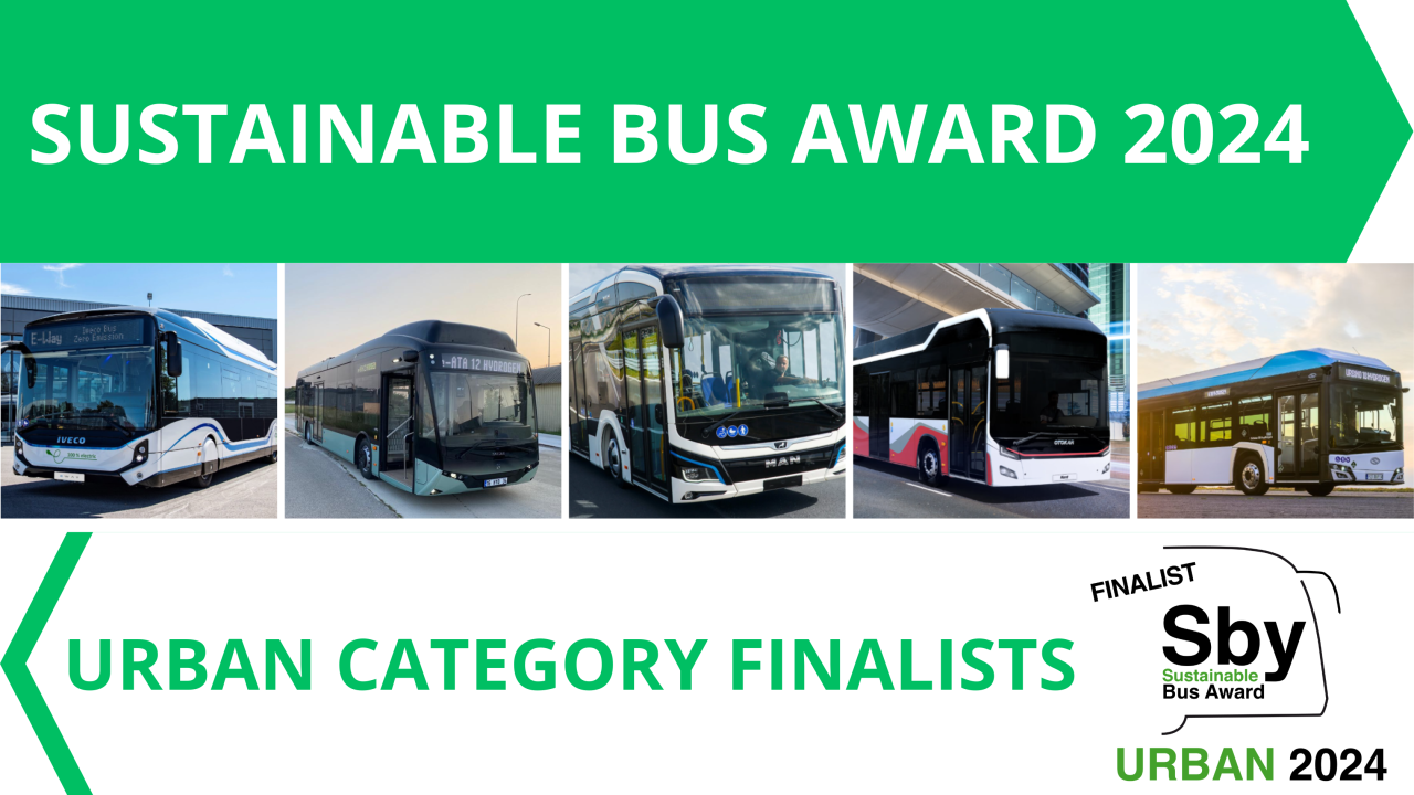 The Sustainable Bus Awards 2024 will be presented at Busworld. The list