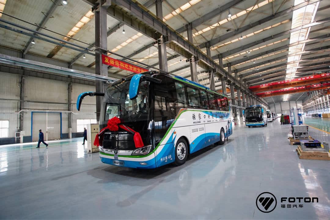 Foton AUV Delivers Hydrogen Fuel Cell Buses to Beijing for Green Transportation