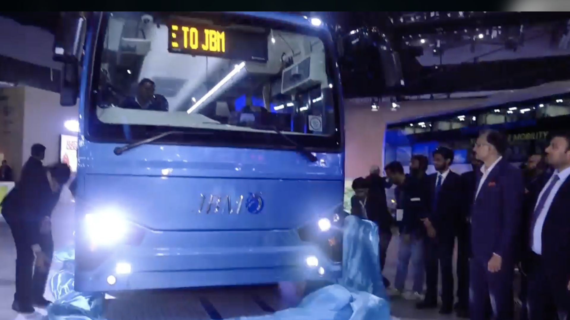 JBM unveiled four ebuses at Bharat Mobility Global Expo 2025. 10,000