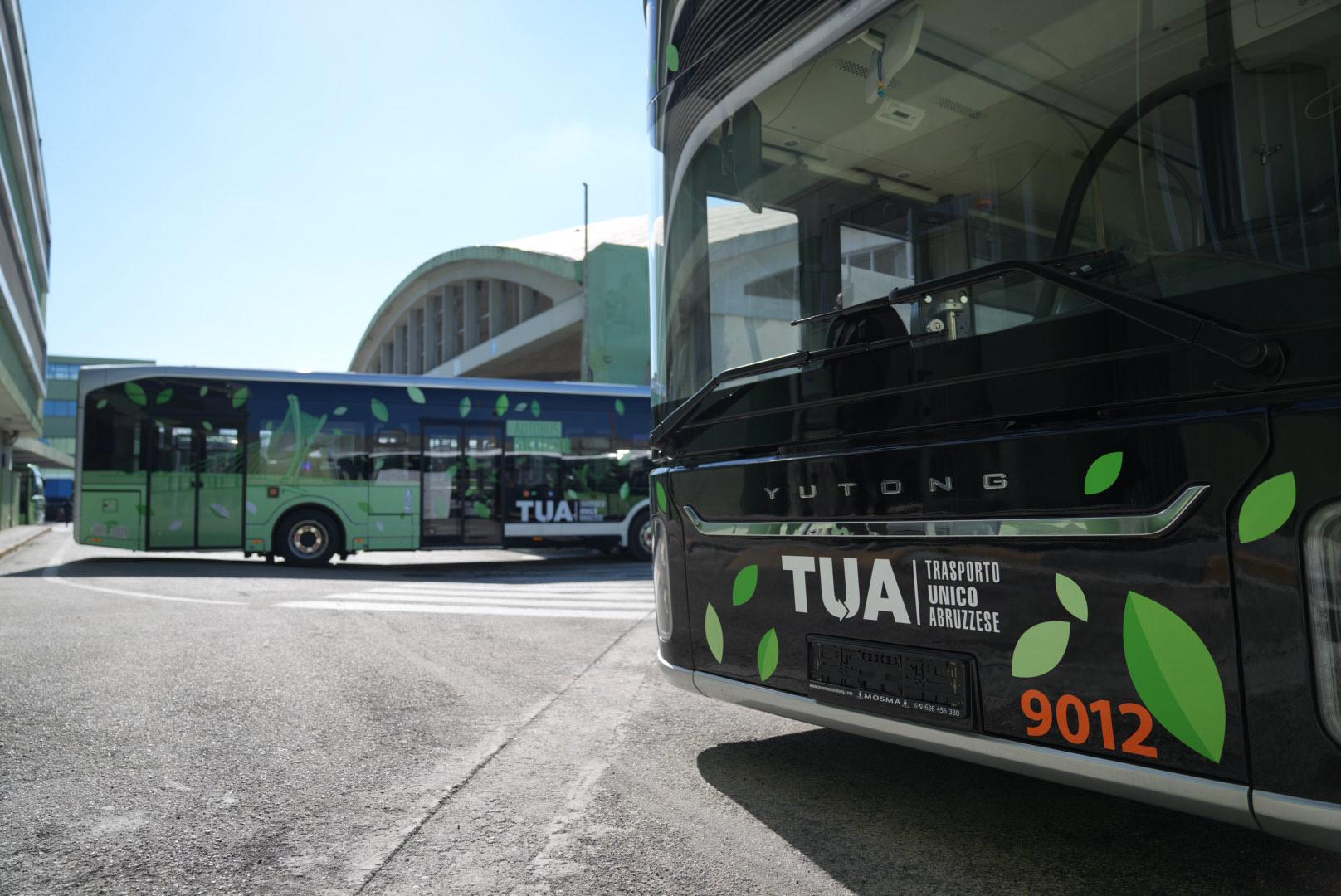 tua abruzzo yutong electric buses